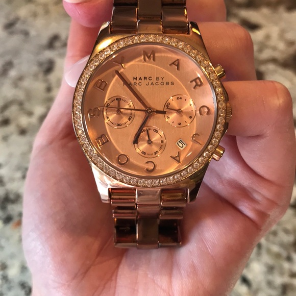 Marc by Marc Jacobs Henry Chrono Rose Gold Watch - Picture 4 of 9